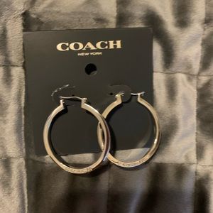 New Coach Hoop Earrings